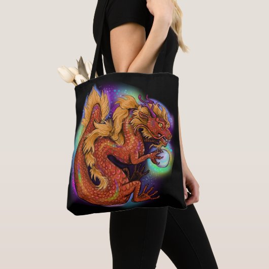 Chinese Zodiac 2024 Jaar van de Draak Tote Bag (Dichtbij)