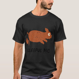 Chinese Zodiac 2 Gleeful Pig family T-shirt