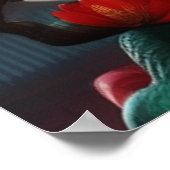 Chinese Zodiac Art Jaar van de draak Organic Punk Poster (Hoek)