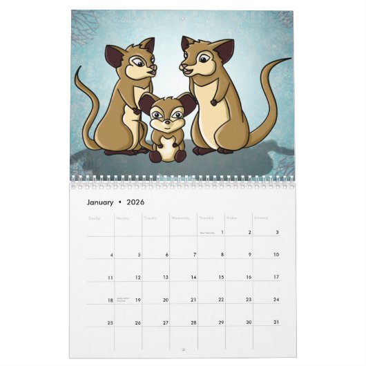 Chinese Zodiac Calendar 2012 Kalender (Jan 2026)