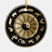 Chinese Zodiac Chart Keramisch Ornament (Voorkant)