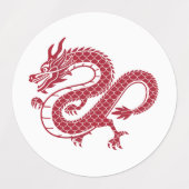 Chinese Zodiac Dragon 2024 Labels (Design 2)