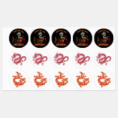 Chinese Zodiac Dragon 2024 Labels (Vel)