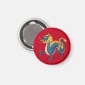 Chinese Zodiac Dragon Astrologie teken Rood Magneet (Voorkant / Achterkant)