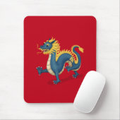 Chinese Zodiac Dragon Astrologie teken Rood Muismat (Met muis)