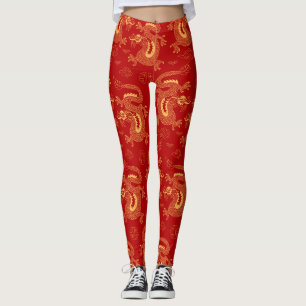 Chinese Zodiac Dragon, gelukkig nieuwjaar Leggings