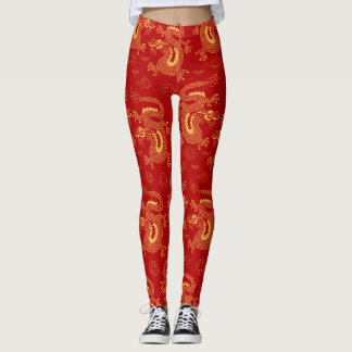 Chinese Zodiac Dragon, gelukkig nieuwjaar Leggings