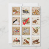 Chinese Zodiac Fun Birthday Party Invitation Kaart (Voorkant)