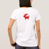 CHINESE ZODIAC GOAT PAPERCUT ILLUSTRATIE T-SHIRT (Achterkant)