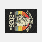 Chinese Zodiac Horse2026 Decorations Year Of The H Fleece Deken (Voorkant (Horizontaal))