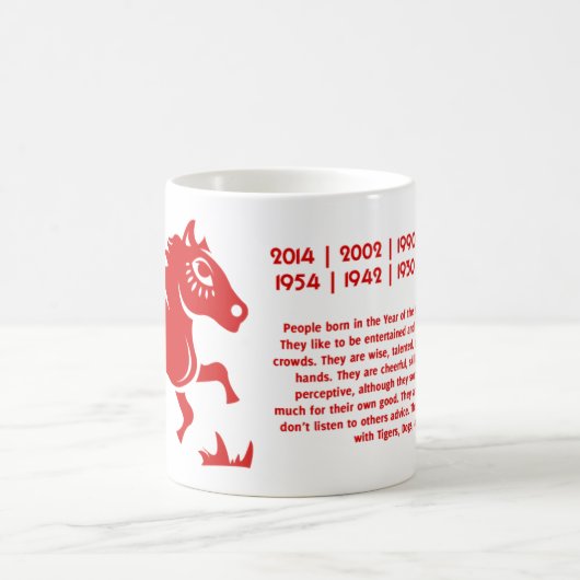 CHINESE ZODIAC HORSE PAPERCUT ILLUSTRATION KOFFIEMOK (Center)