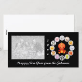 Chinese Zodiac Jaar van de Dragon Photo Card Feestdagenkaart (Voorkant / Achterkant)