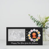 Chinese Zodiac Jaar van de Dragon Photo Card Feestdagenkaart (Staand voorkant)