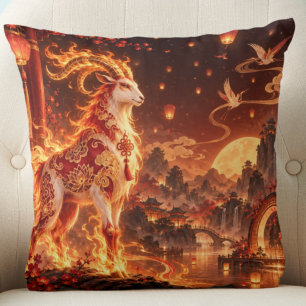 Chinese Zodiac Jaar van de Geit Worpkussen Kussen