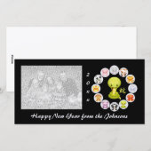 Chinese Zodiac Jaar van de Slang Fotokaart Feestdagenkaart (Voorkant / Achterkant)