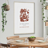 Chinese Zodiac Jaar van de Slang Verjaardag Print