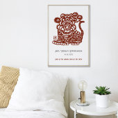 Chinese Zodiac Jaar van de Tijger Verjaardag Print