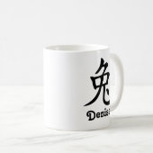 Chinese Zodiac Jaar van het Konijn Naam toevoegen Koffiemok (Voorkant rechts)