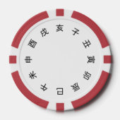 Chinese Zodiac-klok Poker Chips (Voorkant)