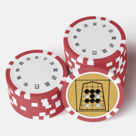 Chinese Zodiac-klok Poker Chips (Opstapeling)