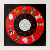 Chinese Zodiac Legpuzzel (Verticaal)