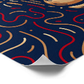 Chinese Zodiac Monkey | Digitale Zodiac-afdrukken Poster (Hoek)