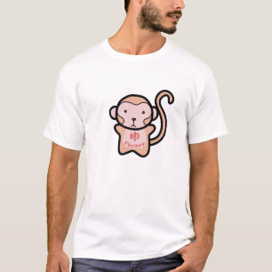 Chinese Zodiac Monkey Doodle Art T-shirt