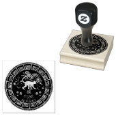 Chinese Zodiac Monkey ID542 Rubberstempel (Gestempeld)
