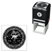 Chinese Zodiac Monkey ID542 Zelfinktende Stempel (In situ)