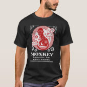 Chinese Zodiac Monkey Personality T-shirt (Voorkant)