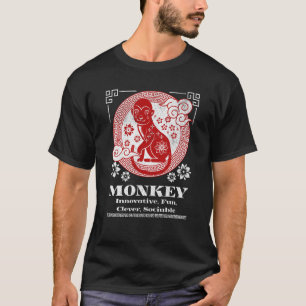 Chinese Zodiac Monkey Personality T-shirt