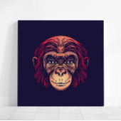 Chinese Zodiac Monkey Wall Art Print Japandi Decor