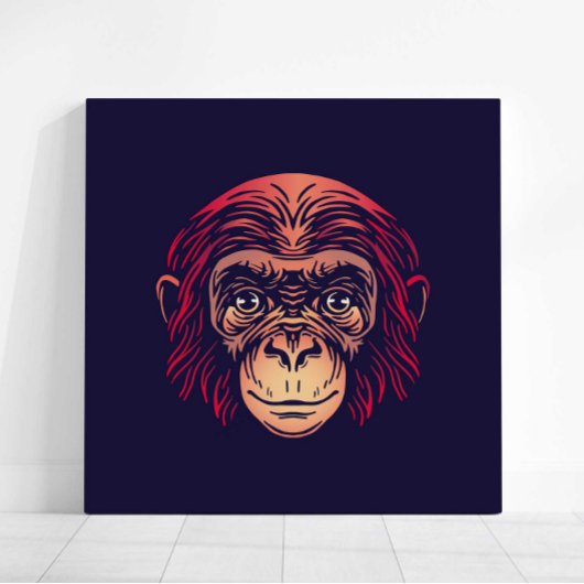 Chinese Zodiac Monkey Wall Art Print Japandi Decor