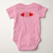 CHINESE ZODIAC OX PAPERCUT ILLUSTRATIE ROMPER (Achterkant)