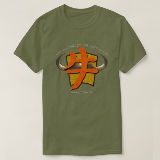 Chinese Zodiac "Ox" T-Shirt (Design voorkant)