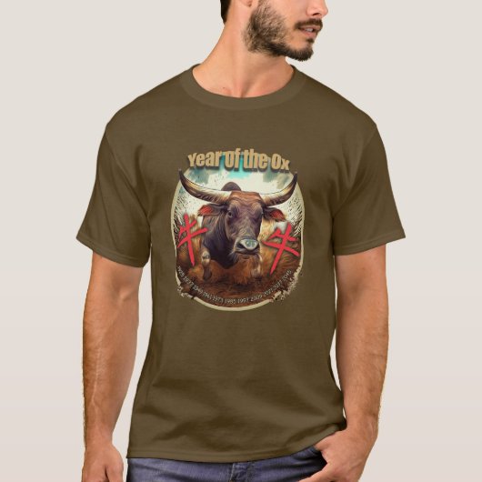 Chinese Zodiac "Ox" T-Shirt (Voorkant)