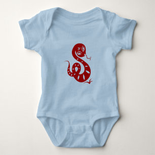CHINESE ZODIAC PAPERCUT SNAKE ILLUSTRAAT SHIRT