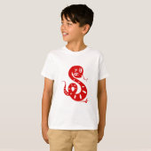 CHINESE ZODIAC PAPERCUT SNAKE ILLUSTRAAT SHIRT (Voorkant volledig)