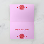 CHINESE ZODIAC PAPERCUT TIGER GELILUSTREERD FEESTDAGEN KAART (Binnen)