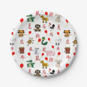 Chinese Zodiac Papieren Bordje