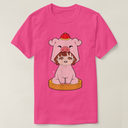 Chinese Zodiac Pig427 T-shirt (Design voorkant)