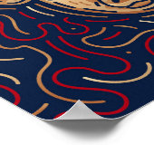 Chinese Zodiac Pig | Digitale Zodiac-afdrukken Poster (Hoek)