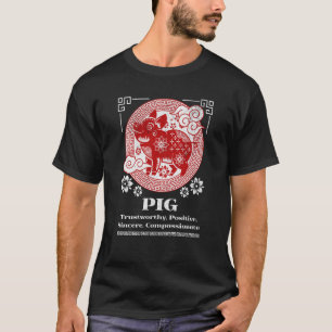 Chinese Zodiac Pig Personality T-shirt