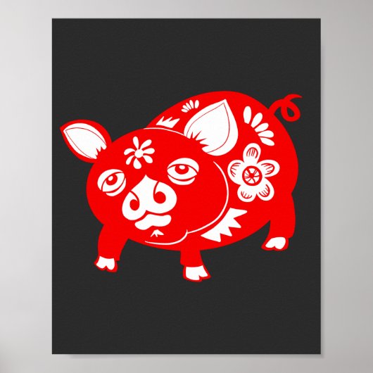 Chinese Zodiac Pig Poster (Voorkant)