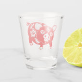 Chinese Zodiac Pig Shot Glas (Achterkant)