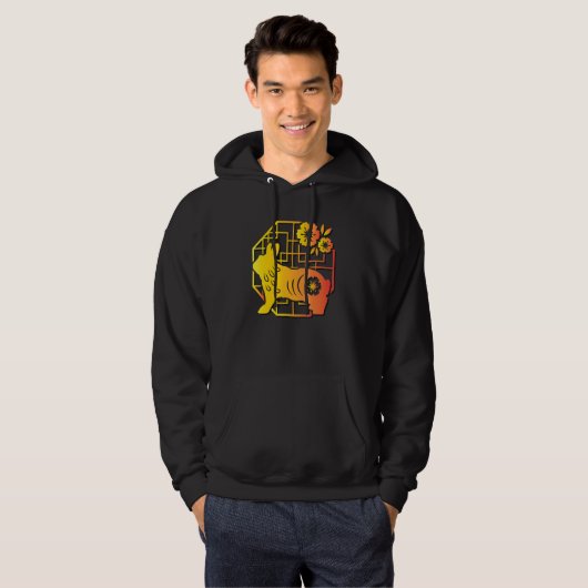 Chinese Zodiac Rabbit Hoodie (Voorkant volledig)