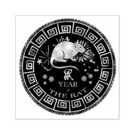 Chinese Zodiac Rat ID542 Rubberstempel