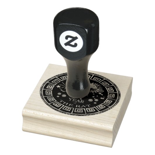 Chinese Zodiac Rat ID542 Rubberstempel (Stempel)