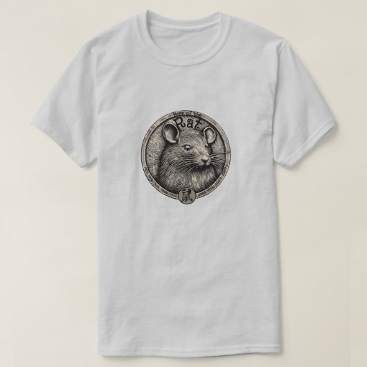 Chinese Zodiac "Rat" T-Shirt (Design voorkant)