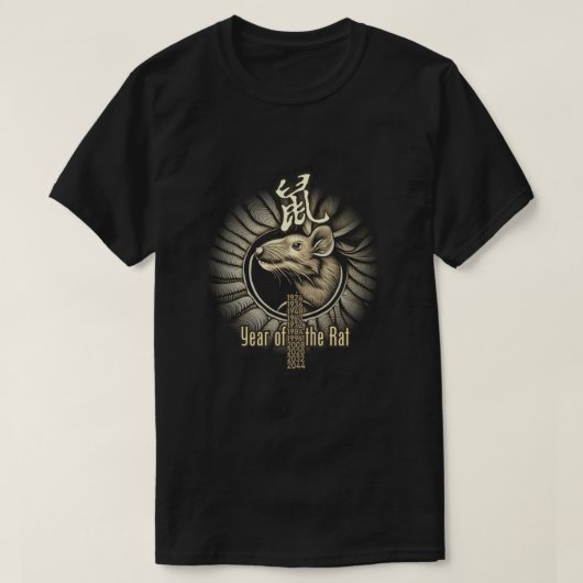 Chinese Zodiac "Rat" T-shirt (Design voorkant)